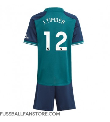 Arsenal Jurrien Timber #12 Replik 3rd trikot Kinder 2023-24 Kurzarm (+ Kurze Hosen)